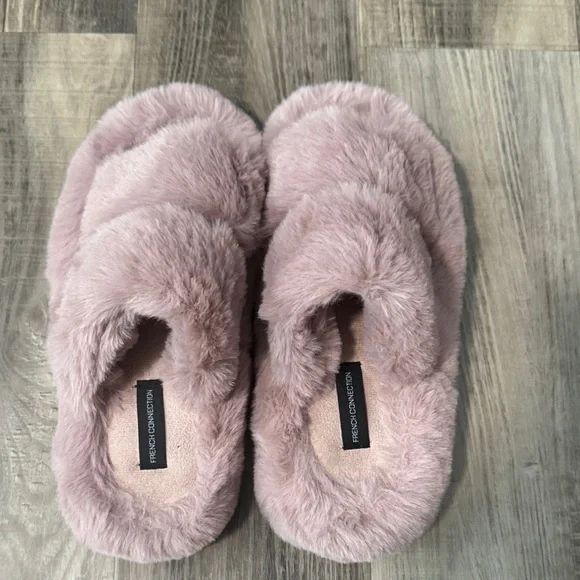 French Connection Furry Slippers - Picture 3 of 4